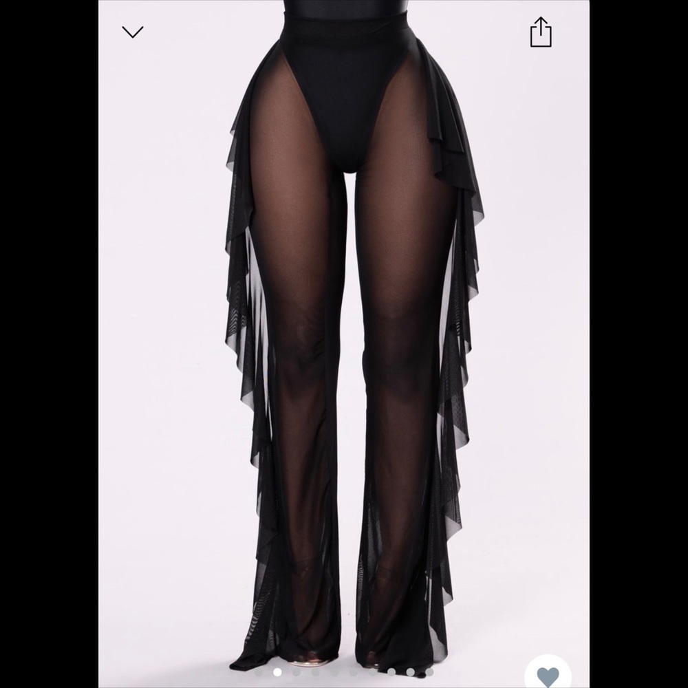 Fashion Nova Sunshine See Through Cover Up Pants